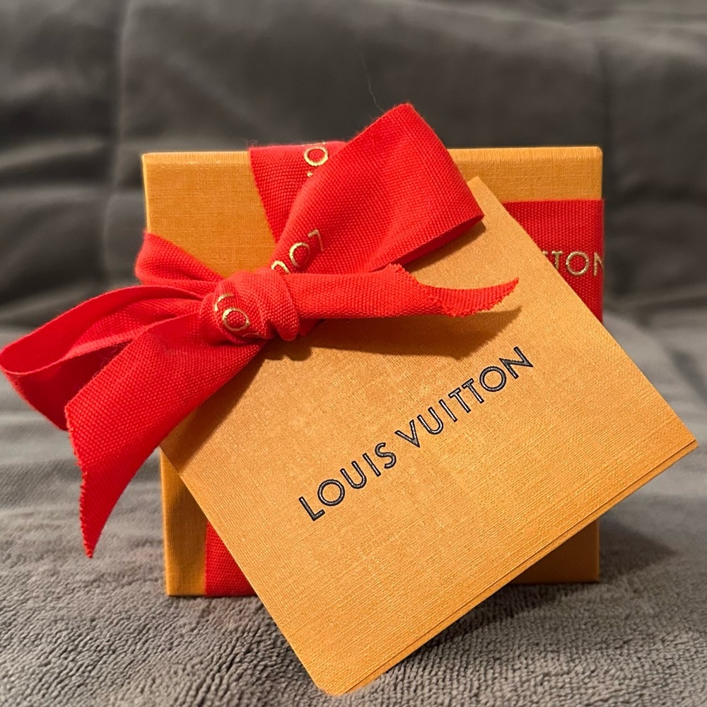Louis Vuitton Orange Box with Red Ribbon